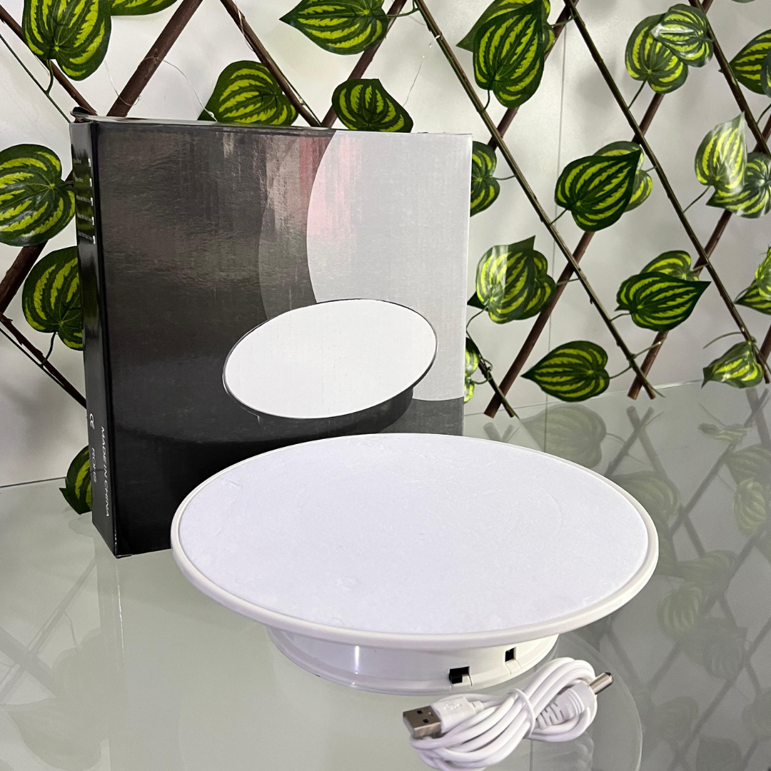 BASE GIRATORIA ELÉCTRICA USB GRANDE